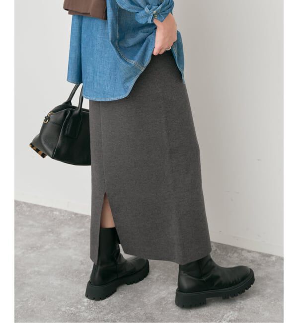 Spick and Span「ミラノリブニットスカート」|スカート|