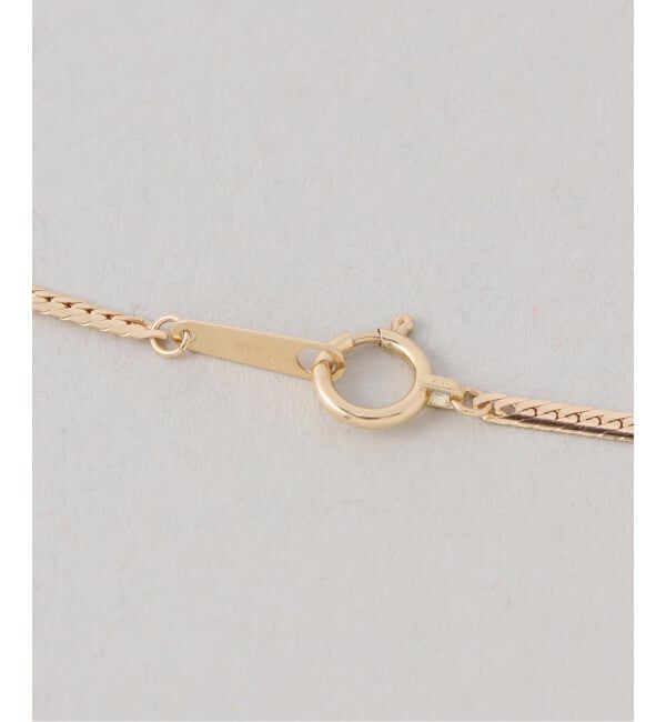 Lilas by Spick&Span「ヘリンボーンチェーン40cmネックレス K18」|ネックレス|