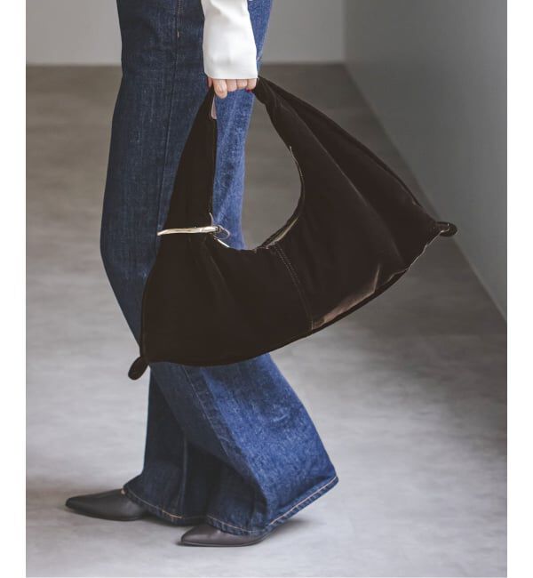 NOBLE「LEVERNIS/ルベル二 Poire velvet bag」|ショルダー・メッセンジャー|ブラウン