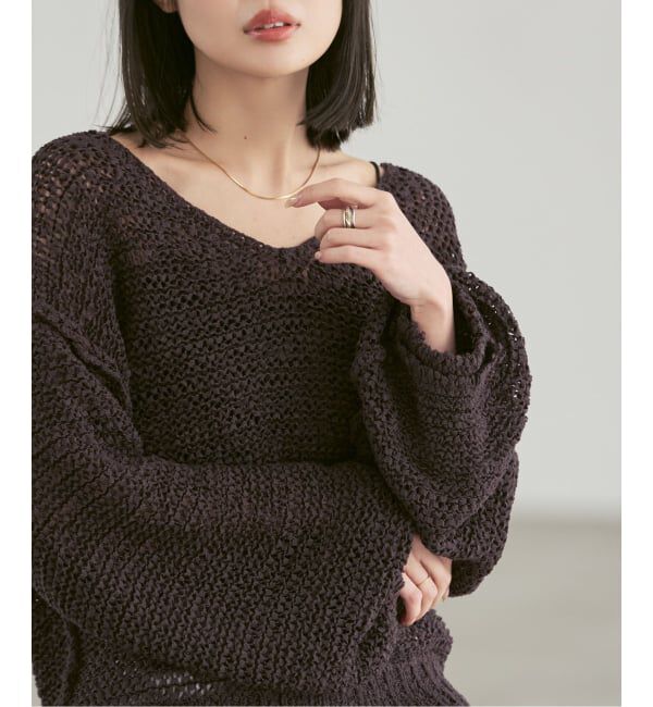 NOBLE「《26SS先行予約》ELODIE ローゲージ ニット」|ニット・セーター|