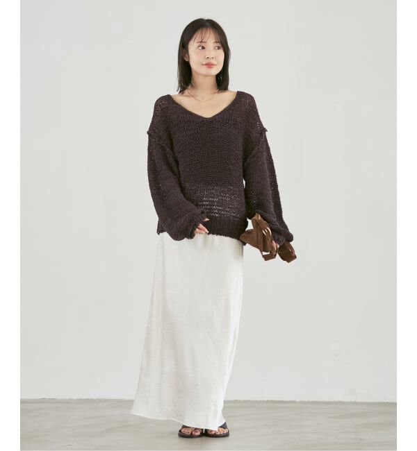 NOBLE「《26SS先行予約》ELODIE ローゲージ ニット」|ニット・セーター|