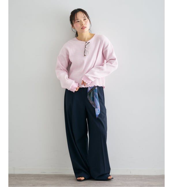 U by SPICK&SPAN「《予約》ワッフルプルオーバー」|Tシャツ・カットソー|