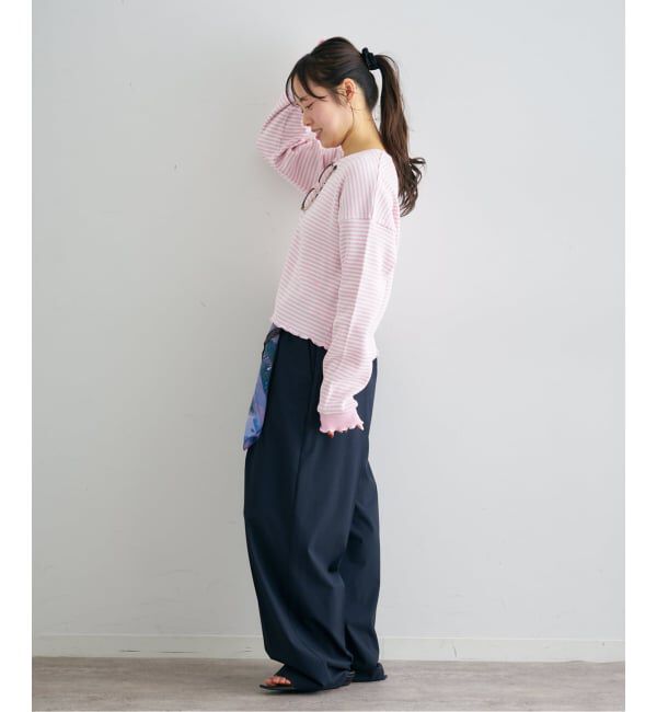 U by SPICK&SPAN「《予約》ワッフルプルオーバー」|Tシャツ・カットソー|