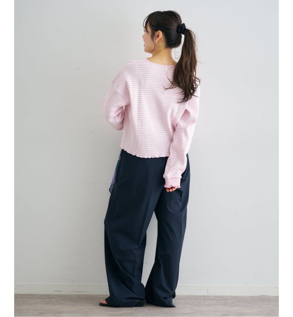 U by SPICK&SPAN「《予約》ワッフルプルオーバー」|Tシャツ・カットソー|