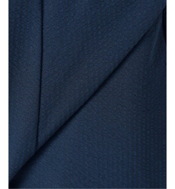  「【洗える】ポケットフレンチスリーブシャツワンピース」|ワンピース|