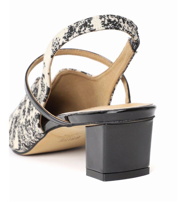  「GRISE4cmナロースクエアウェーブスリングバック」|パンプス|