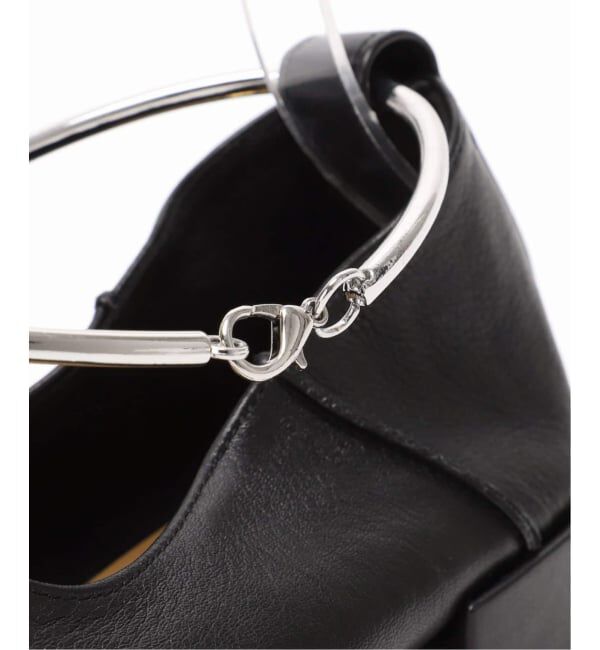 GRISE「《追加予約》GRISEレザースクエアクロスシームアンクルフラット」|その他|