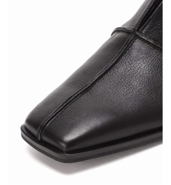 GRISE「《追加予約》GRISEレザースクエアクロスシームアンクルフラット」|その他|