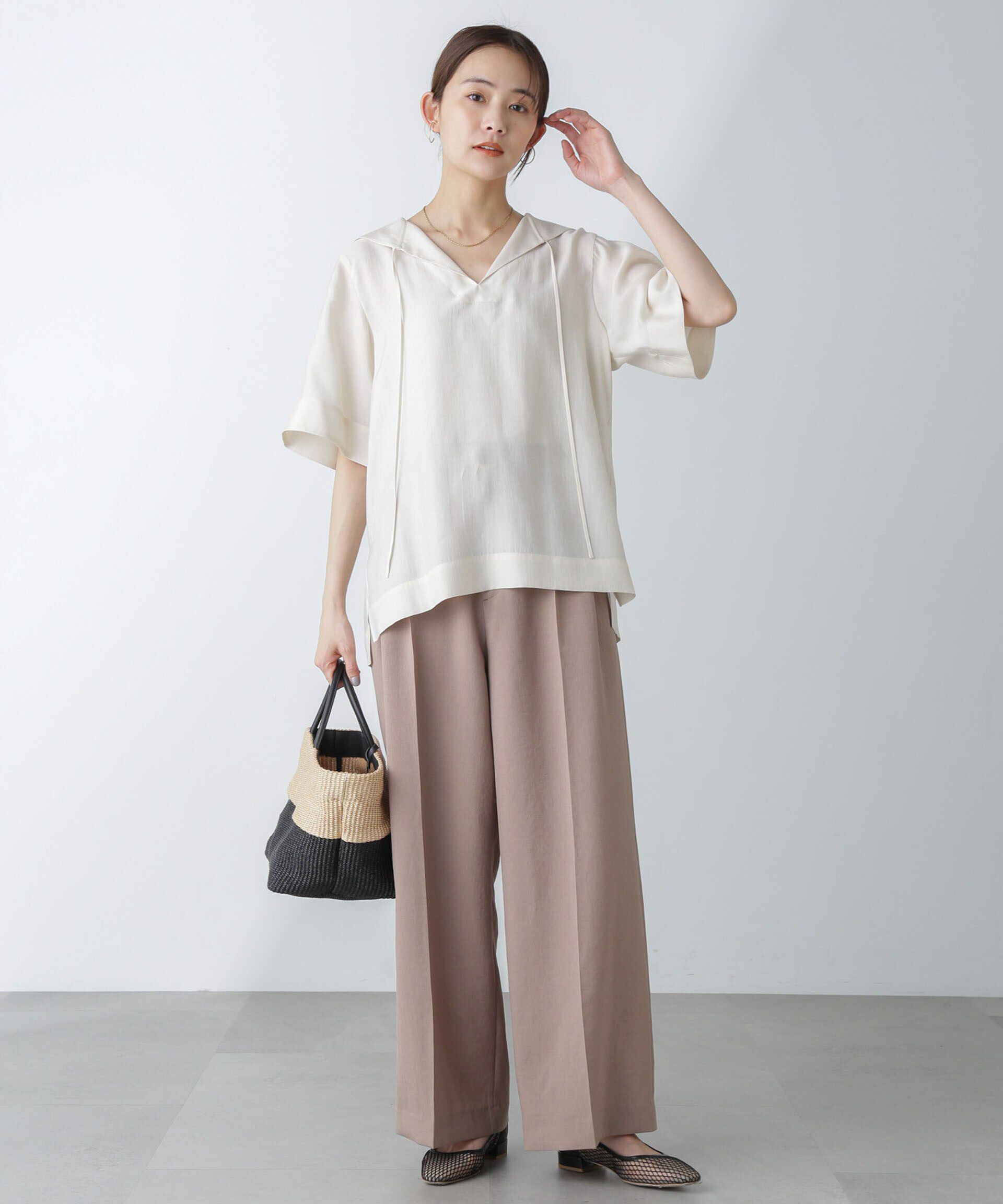 nano･universe「セーラーカラーブラウス」|シャツ・ブラウス|