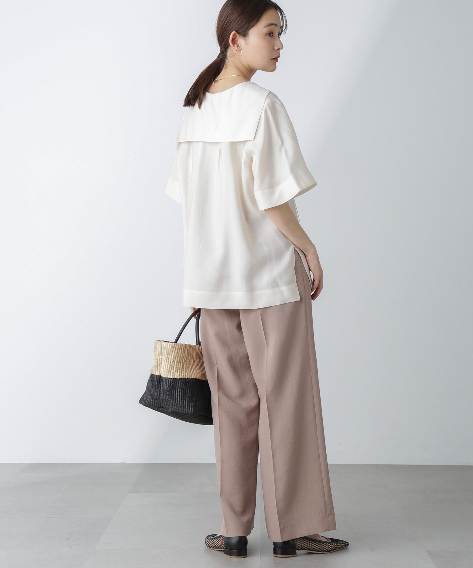 nano･universe「セーラーカラーブラウス」|シャツ・ブラウス|