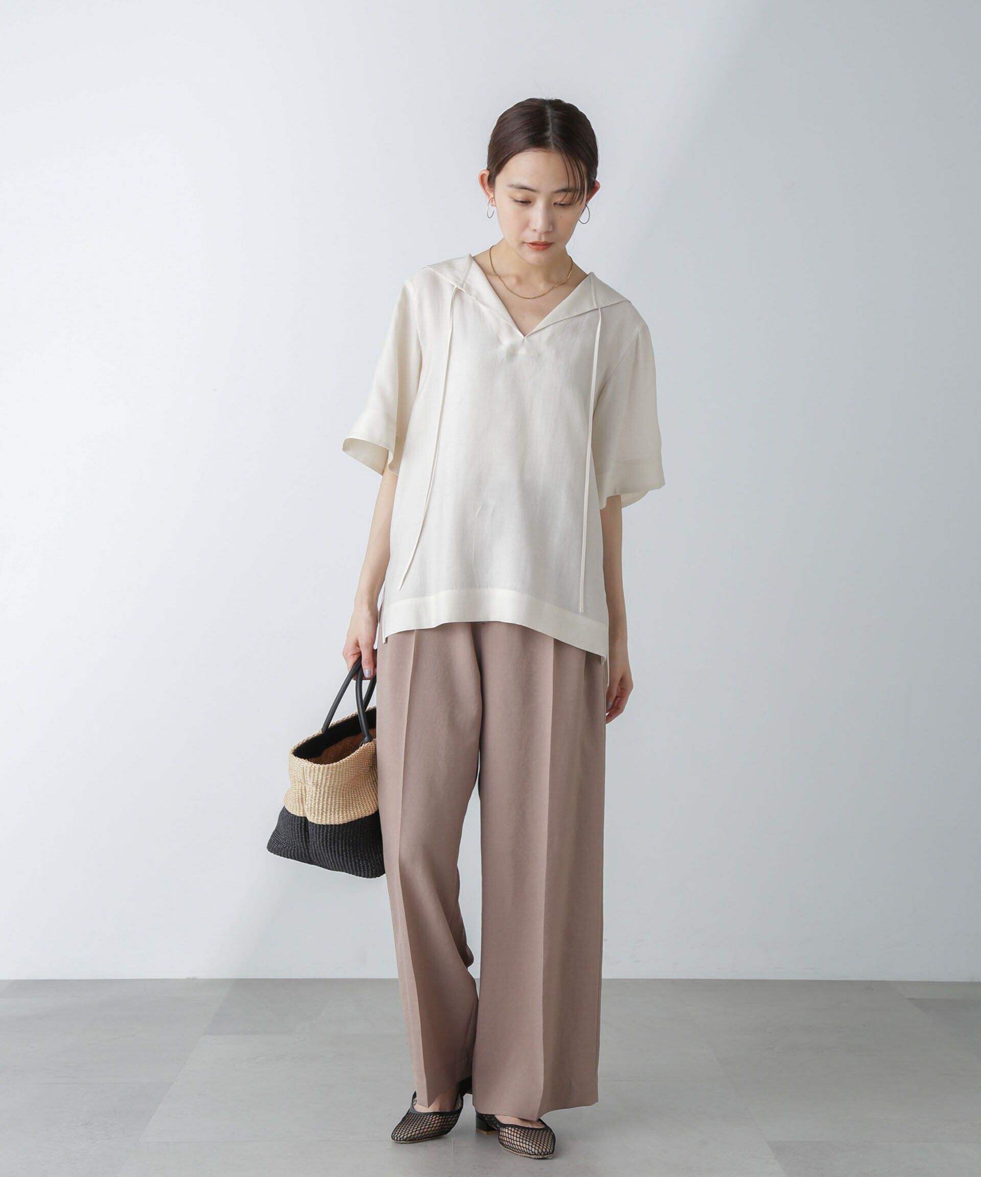 nano･universe「セーラーカラーブラウス」|シャツ・ブラウス|