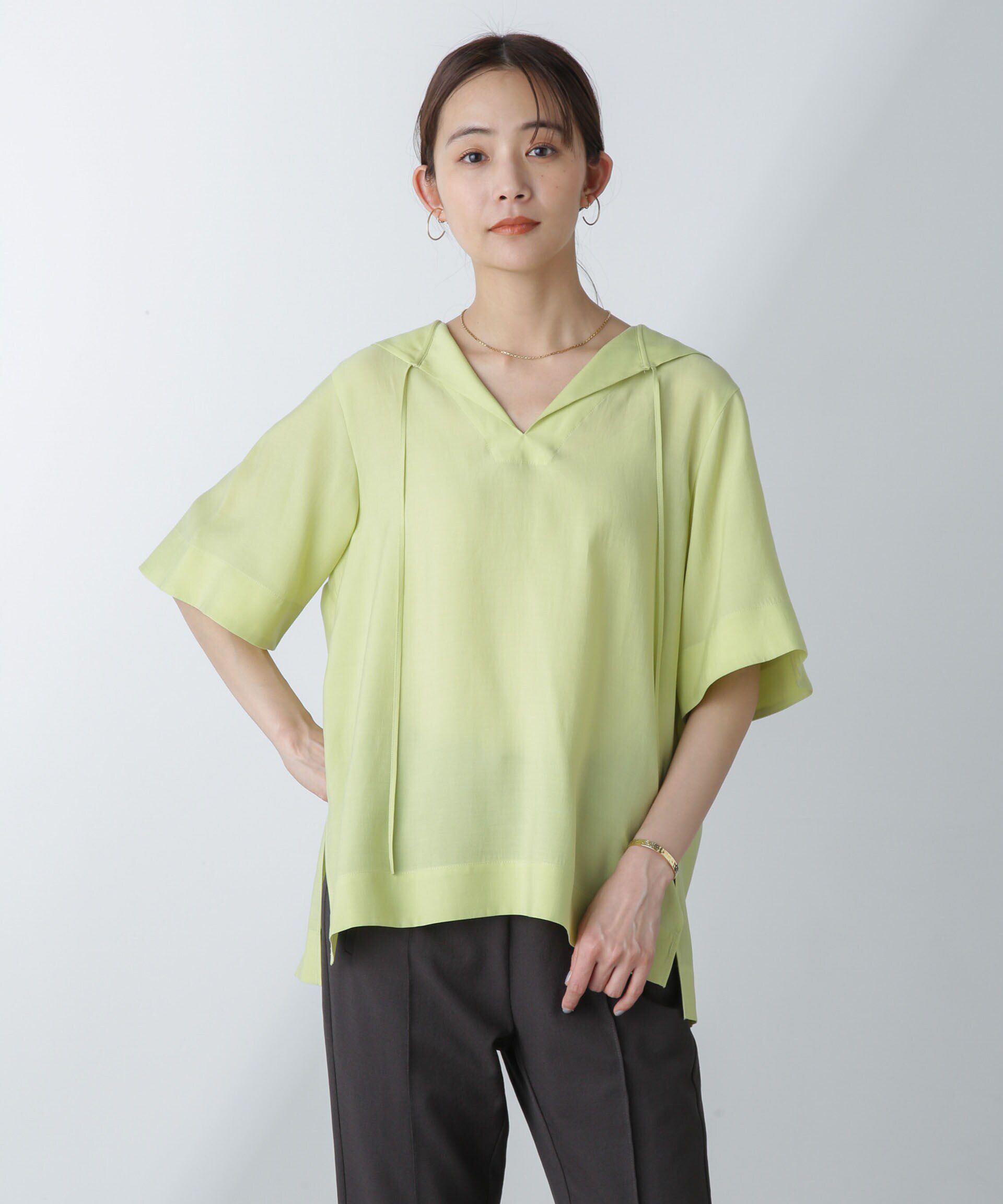 nano･universe「セーラーカラーブラウス」|シャツ・ブラウス|