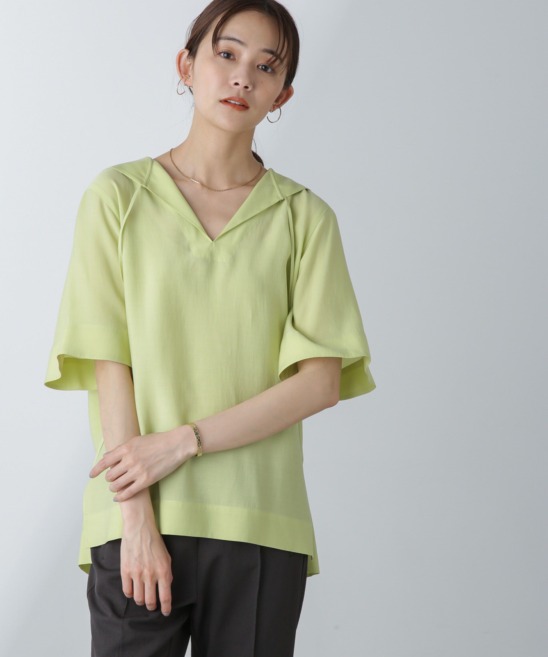 nano･universe「セーラーカラーブラウス」|シャツ・ブラウス|