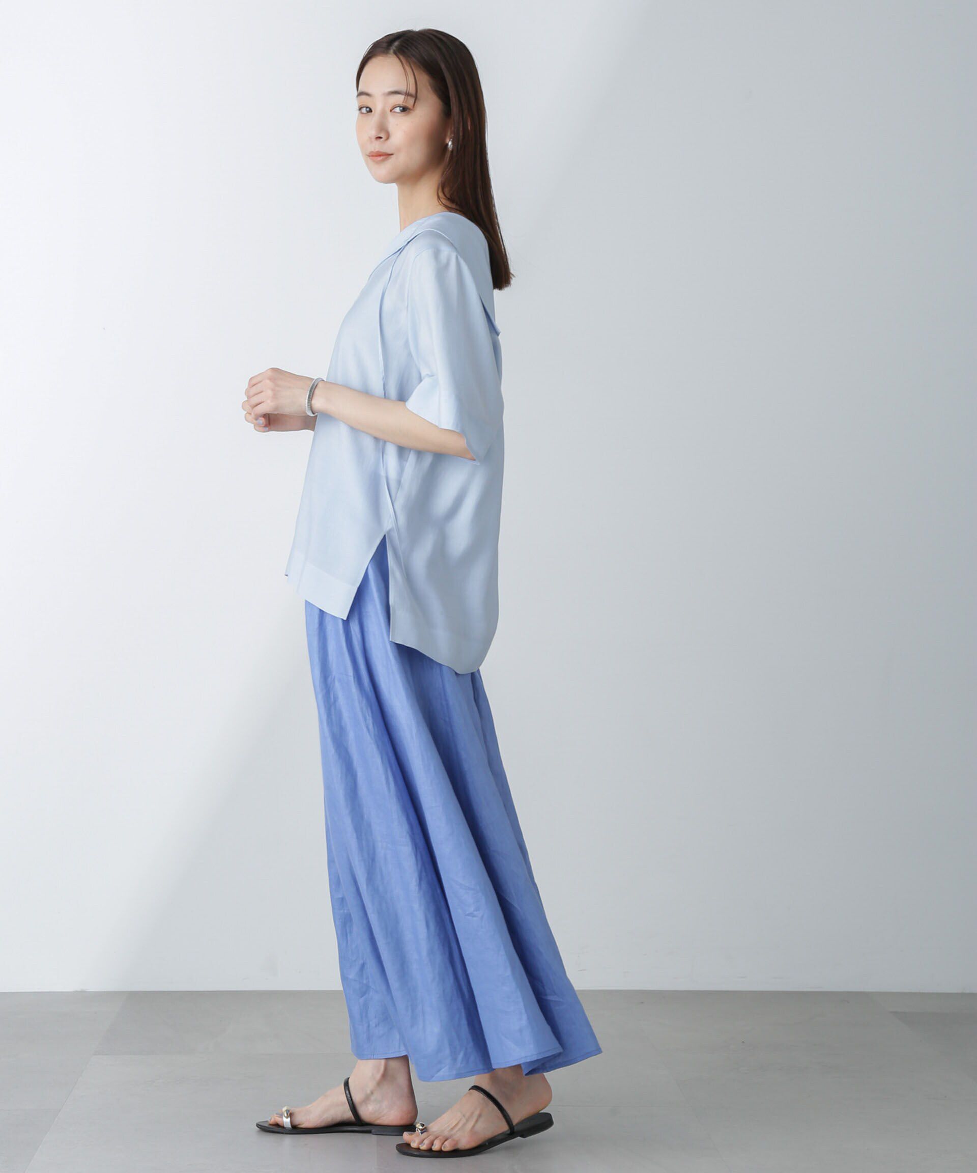 nano･universe「セーラーカラーブラウス」|シャツ・ブラウス|