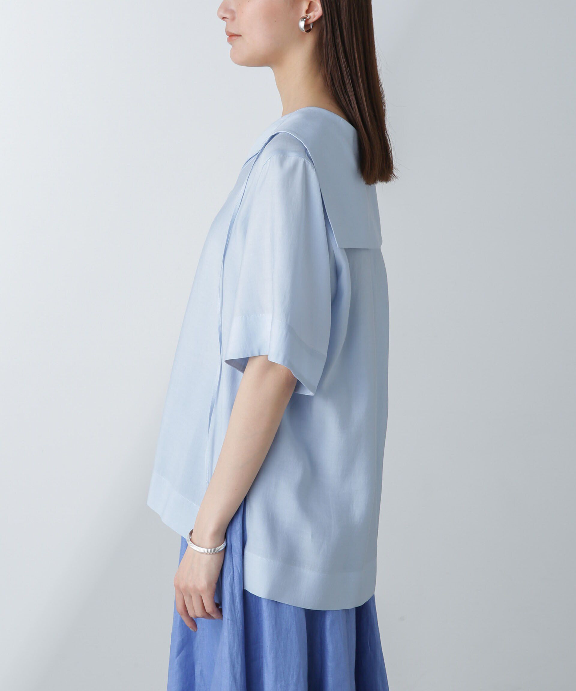 nano･universe「セーラーカラーブラウス」|シャツ・ブラウス|