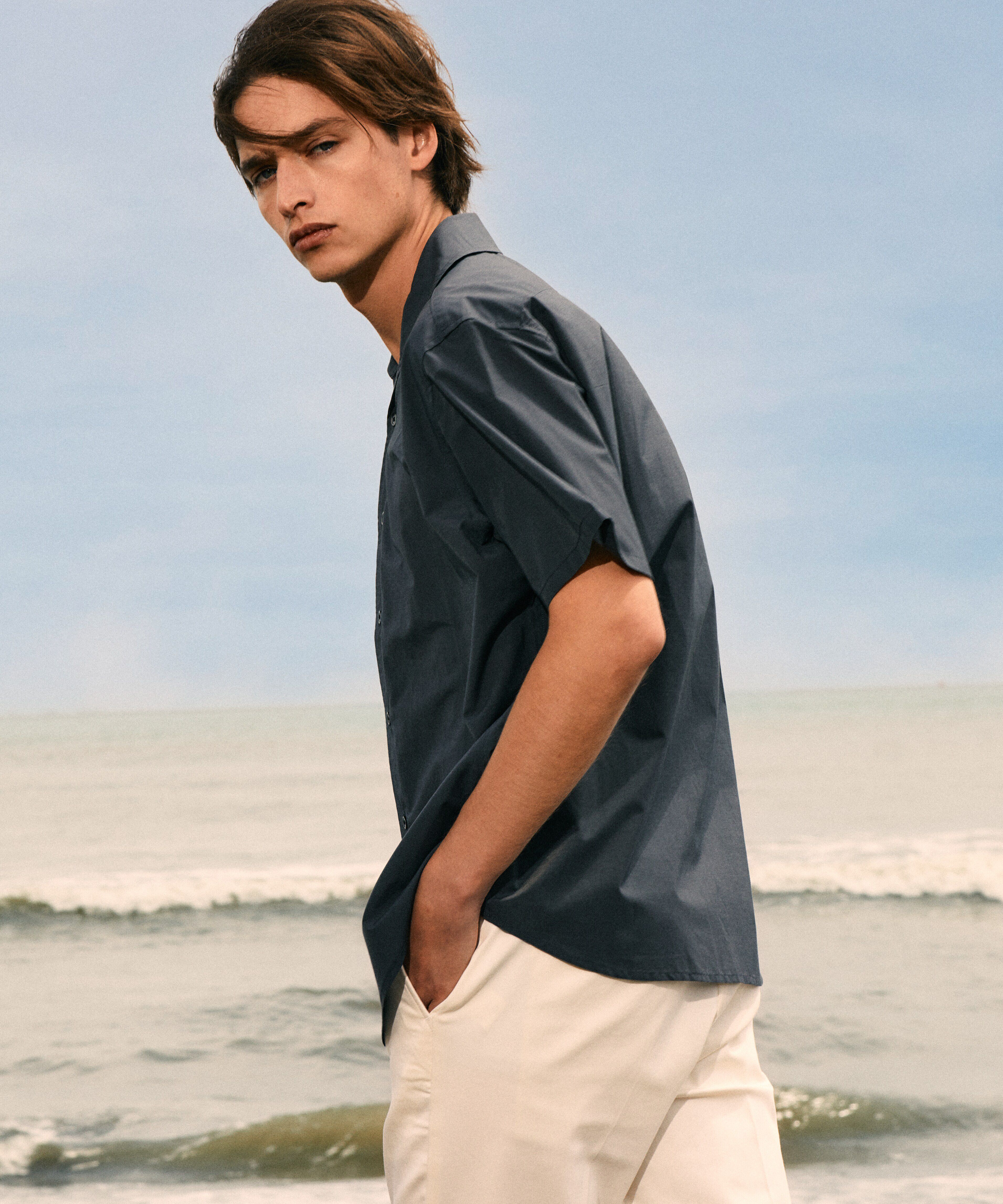 nano･universe「「MC」coveross(R)カッタウェイカラーシャツ(セットアップ可)」|シャツ・ブラウス|