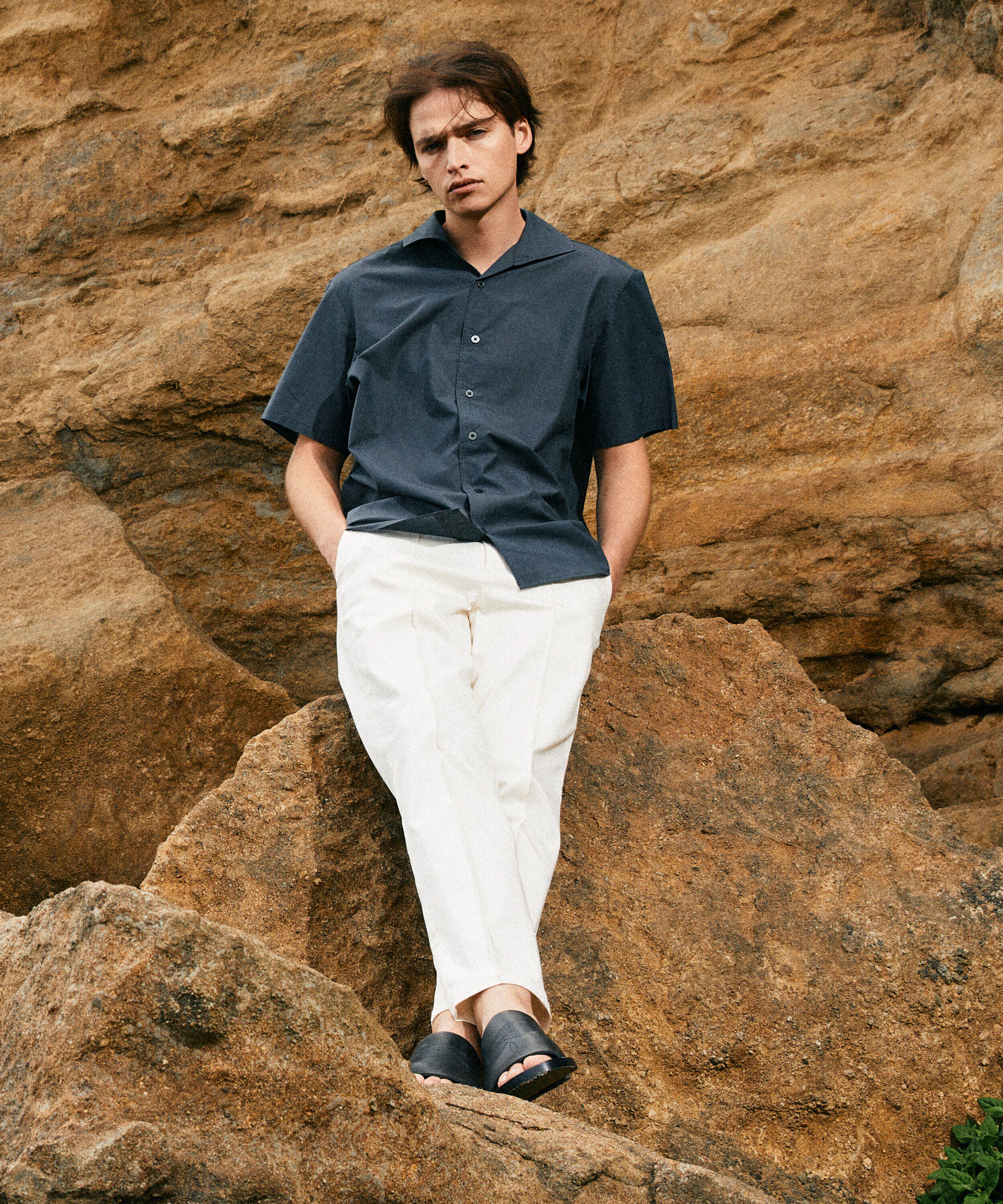 nano･universe「「MC」coveross(R)カッタウェイカラーシャツ(セットアップ可)」|シャツ・ブラウス|