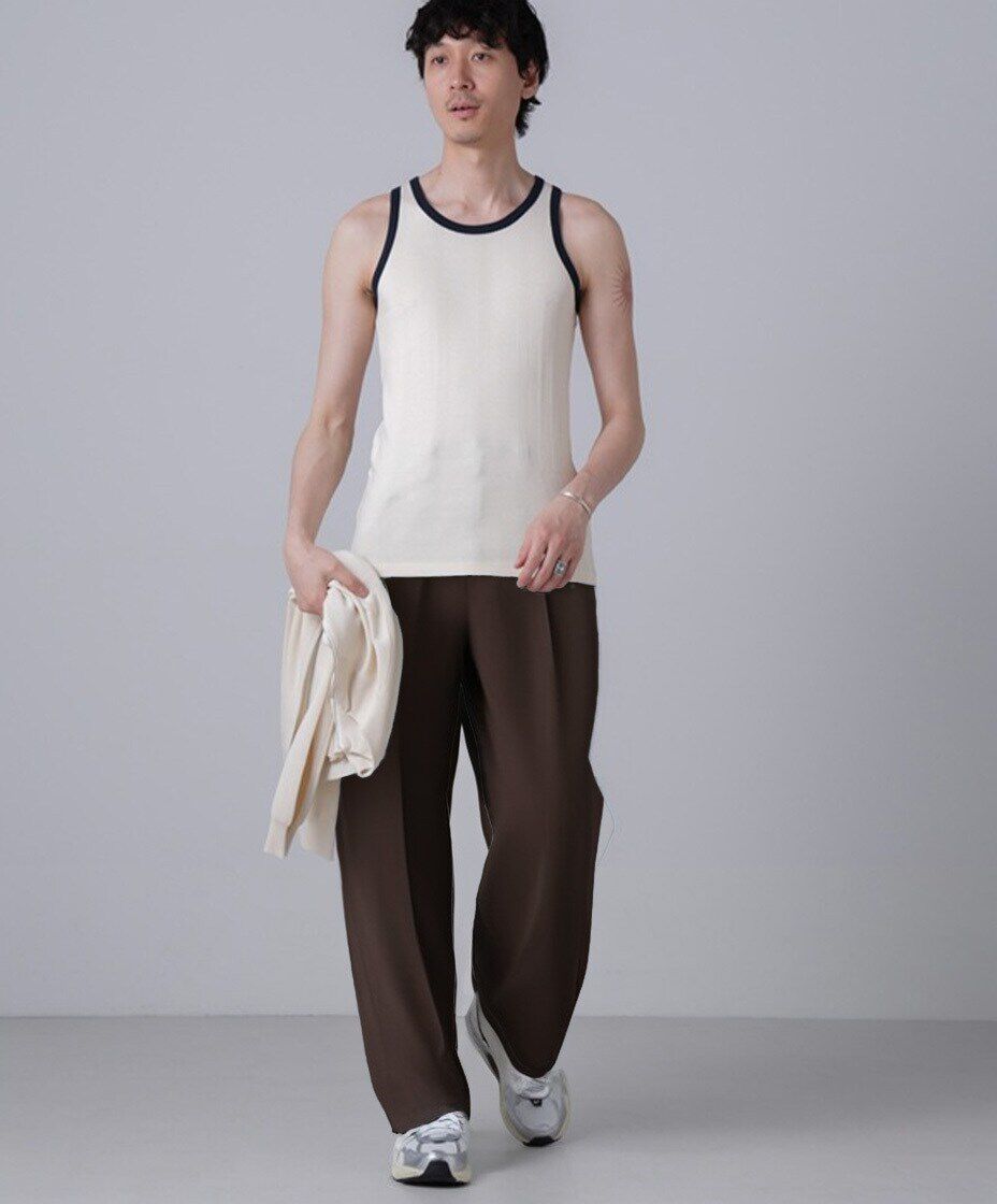 nano･universe「「NJ/CLUB」PARKSTOCK MILLER別注 パネルリブタンクトップ」|Tシャツ・カットソー|