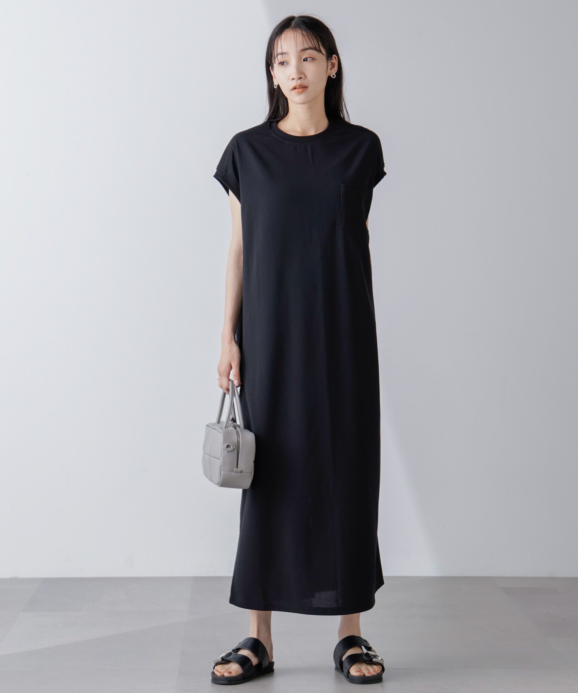 nano･universe「胸ポケットノースリーブワンピース」|ワンピース|