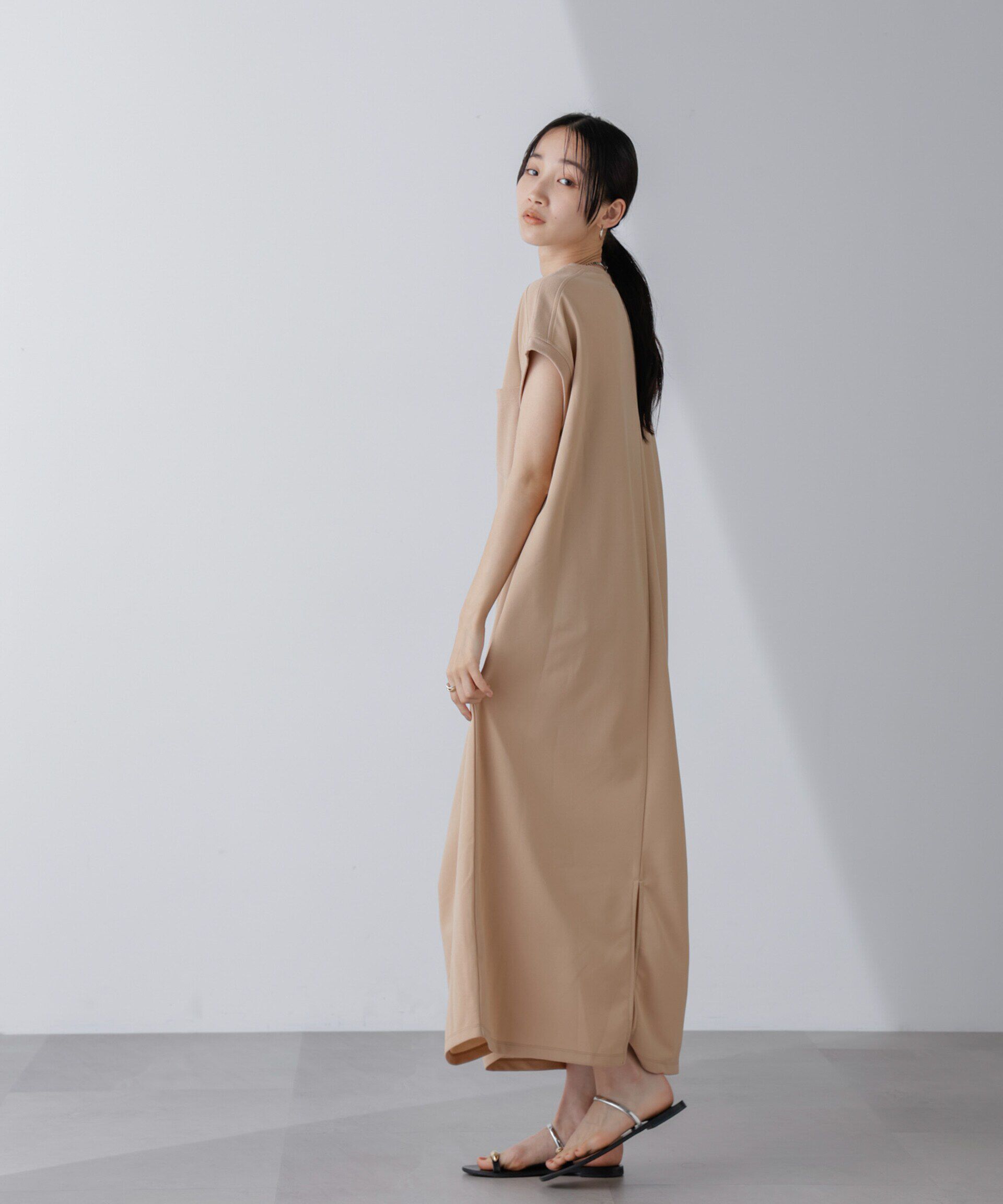 nano･universe「胸ポケットノースリーブワンピース」|ワンピース|