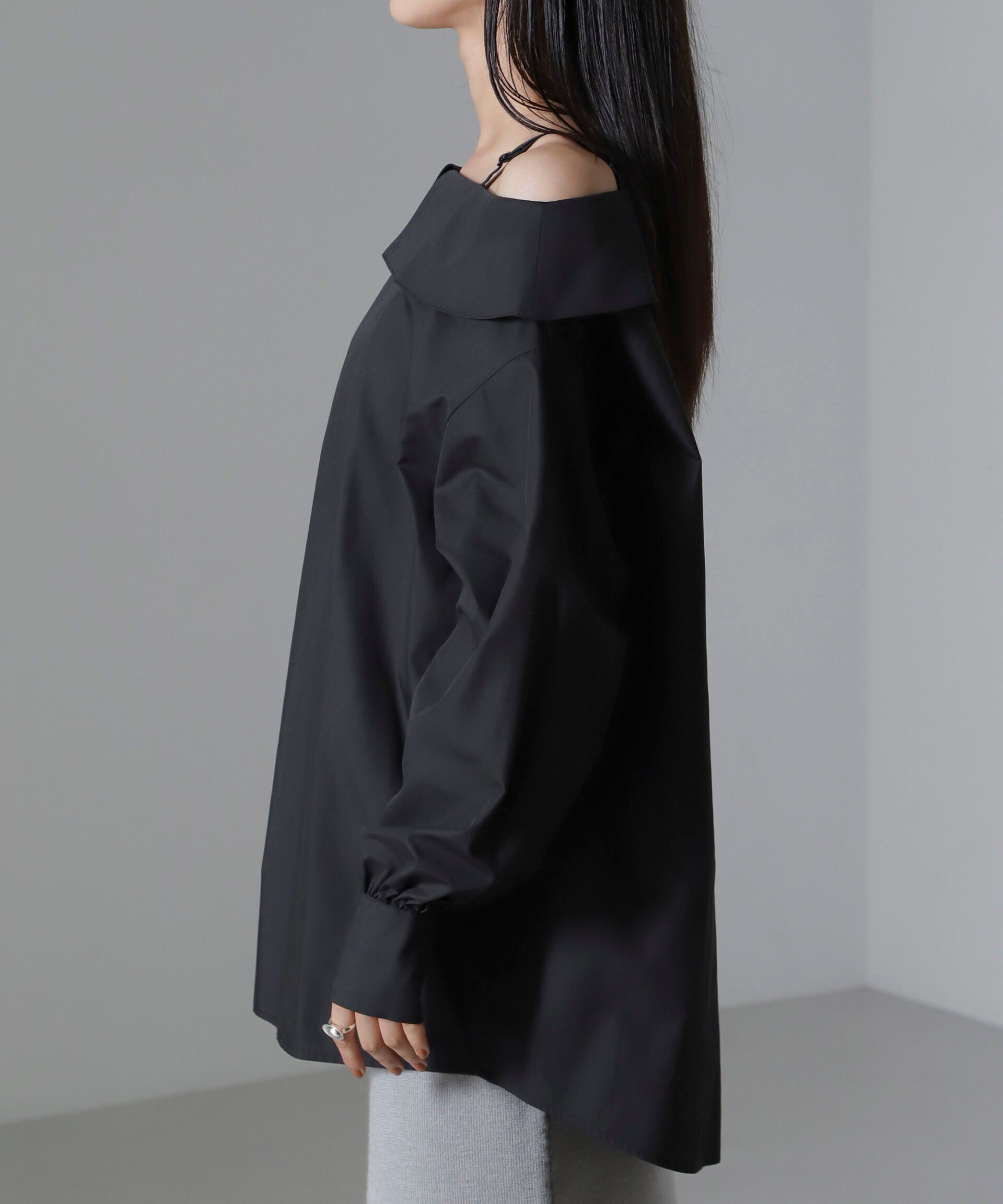 nano･universe「オフショルダーデザインシャツ」|シャツ・ブラウス|