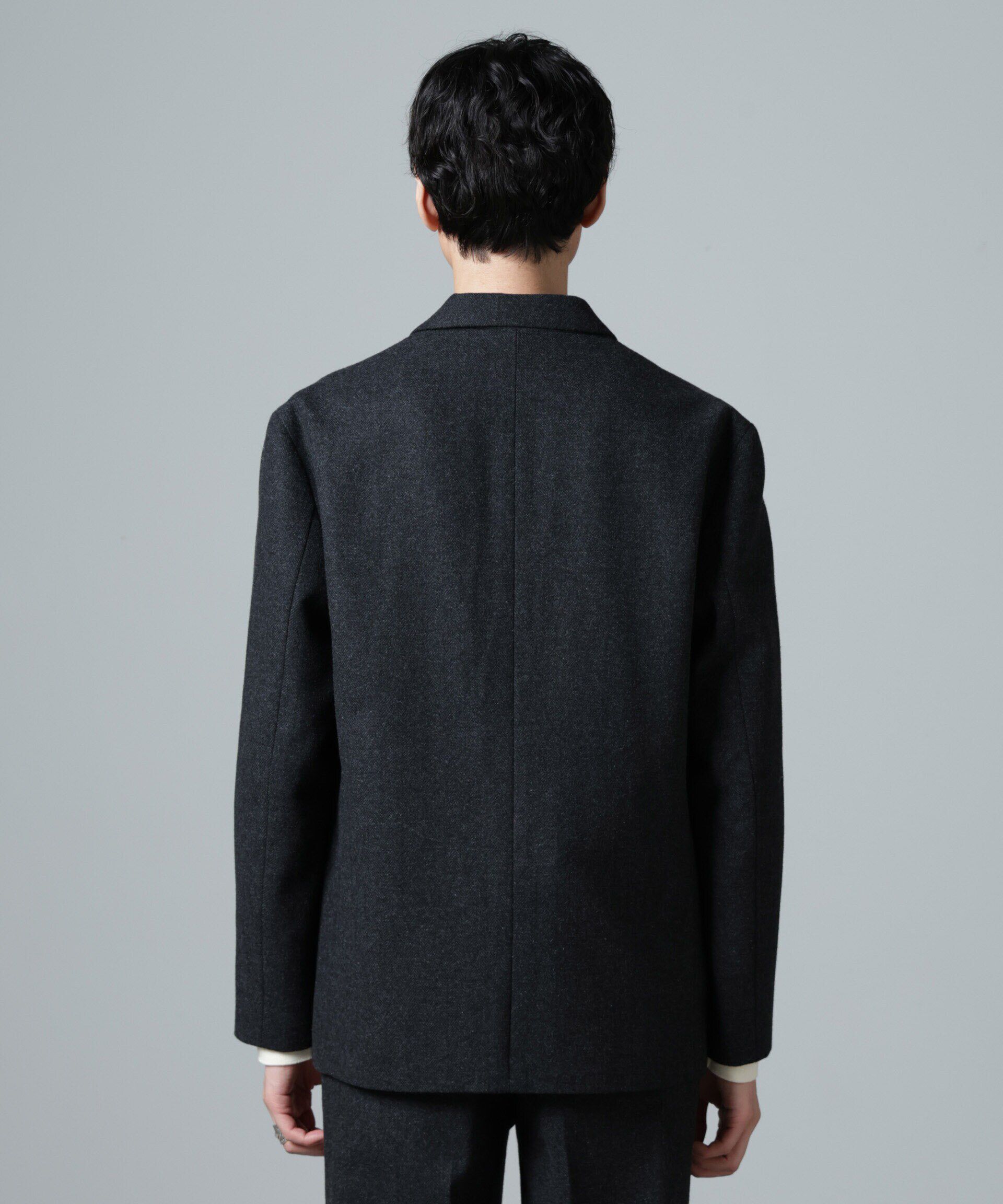 nano･universe「ヘリンボーンセミワイドジャケット(セットアップ可)」|テーラードジャケット|