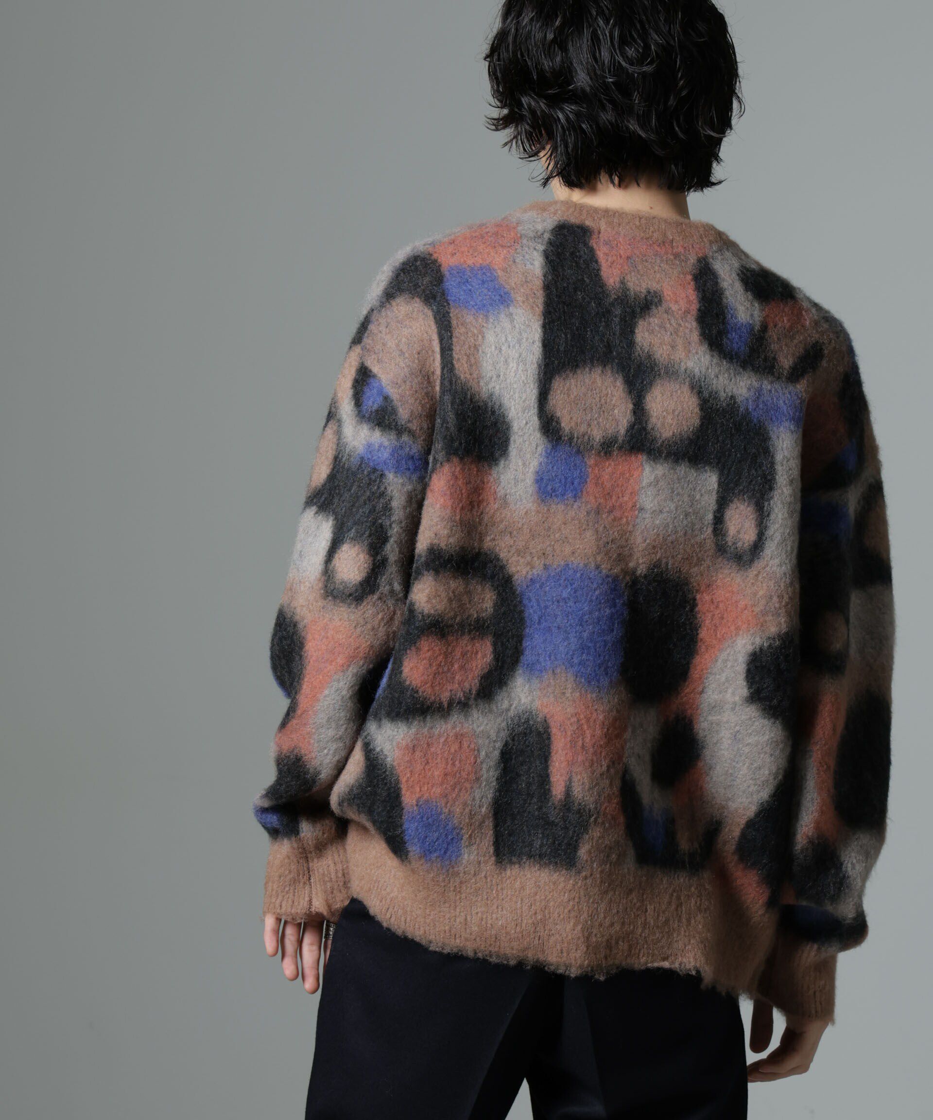 nano･universe「「着るアート」YUTAKA KAWAIクルーネックモヘヤミックスニット」|ニット・セーター|