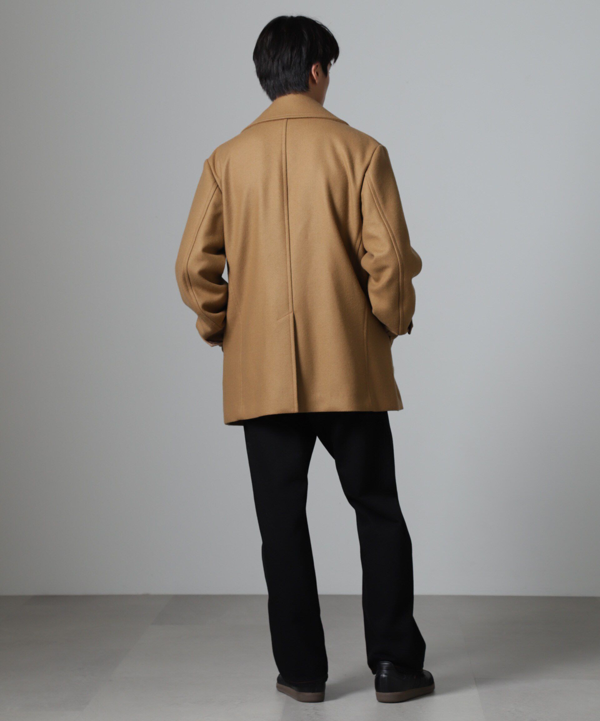 nano･universe「ハードプレスメルトンボルドフィットメルトンピーコート」|その他|