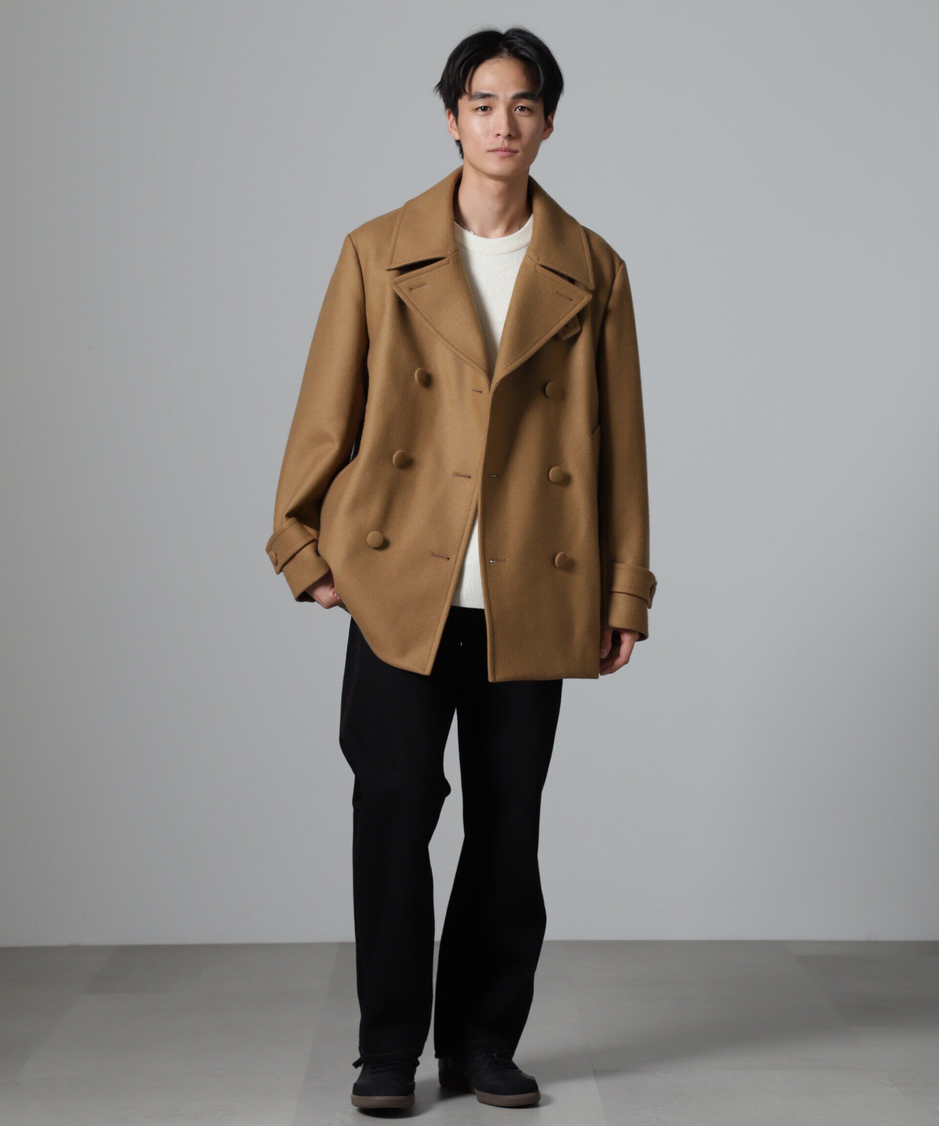 nano･universe「ハードプレスメルトンボルドフィットメルトンピーコート」|その他|