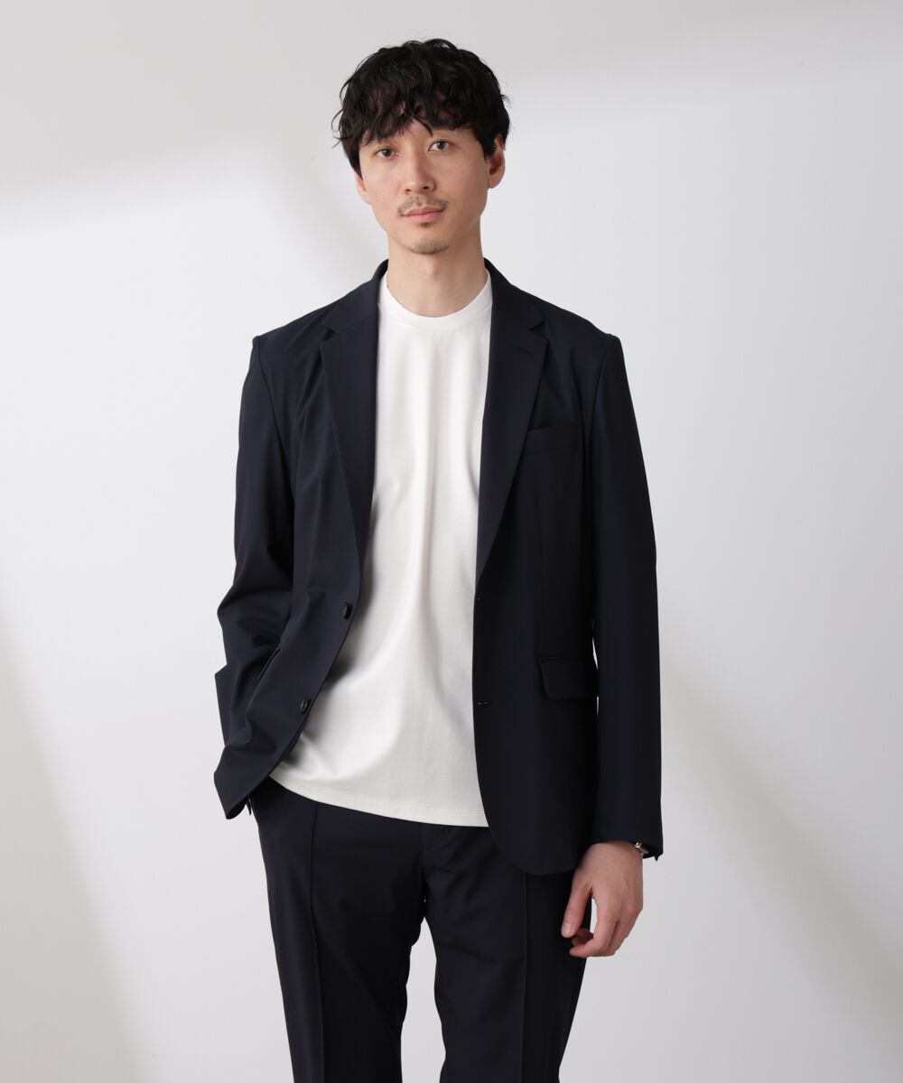 nano･universe「｢N JACKET BASIC｣トロピカルストレッチジャケット（セットアップ可）」|スーツ|D.ネイビー1