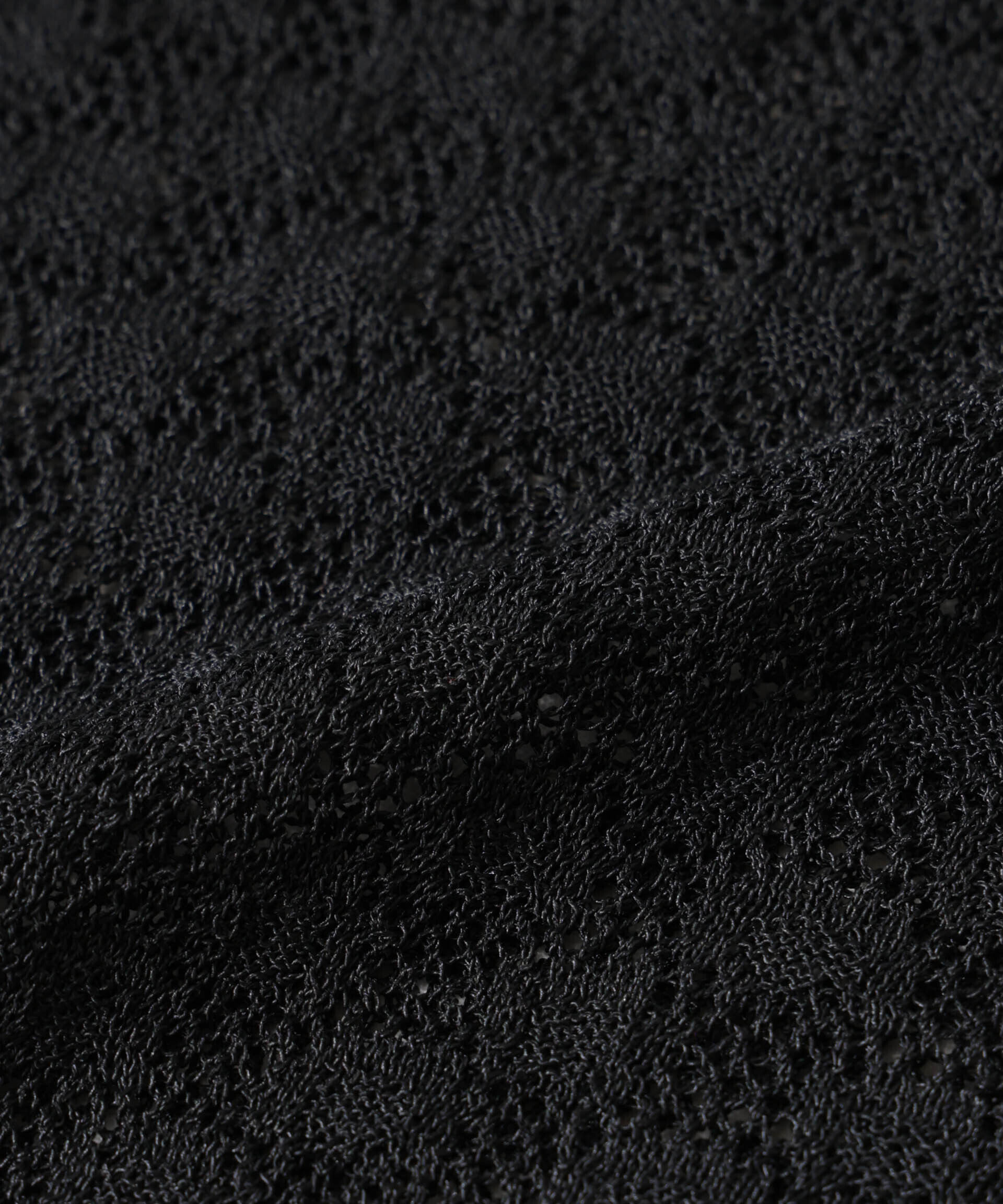 nano･universe「レース柄クルーネック半袖ニット」|ニット・セーター|