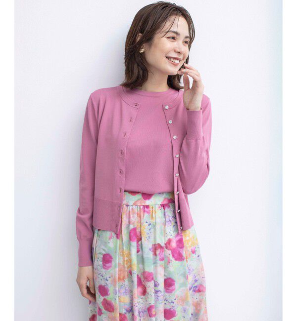 組曲「【UVケア・接触冷感】MINA ニットカーディガン」|カーディガン|