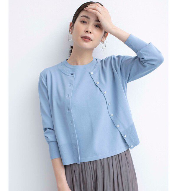 組曲「【UVケア・接触冷感】MINA ニットカーディガン」|カーディガン|