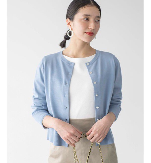 組曲「【UVケア・接触冷感】MINA ニットカーディガン」|カーディガン|