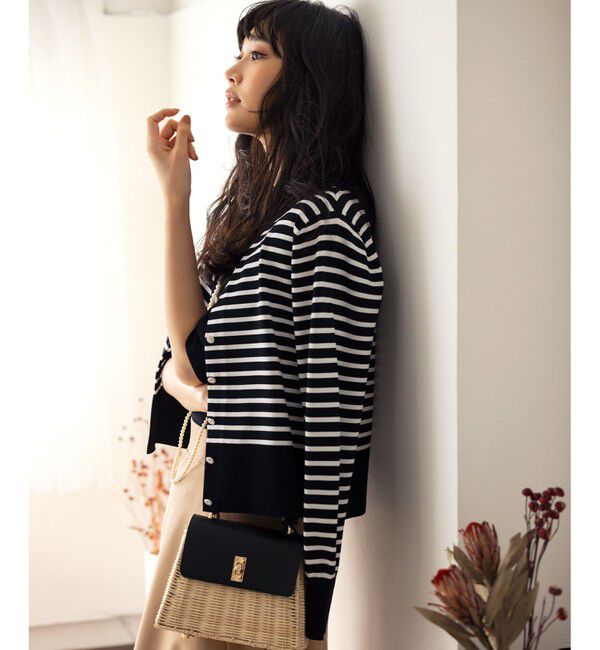 組曲「【UVケア・接触冷感】MINA ニットカーディガン」|カーディガン|