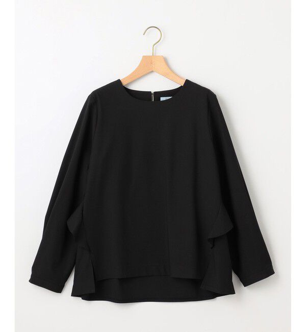 組曲「【KUMIKYOKU NAVY】ウーステッドライククロス フリルブラウス」|シャツ・ブラウス|