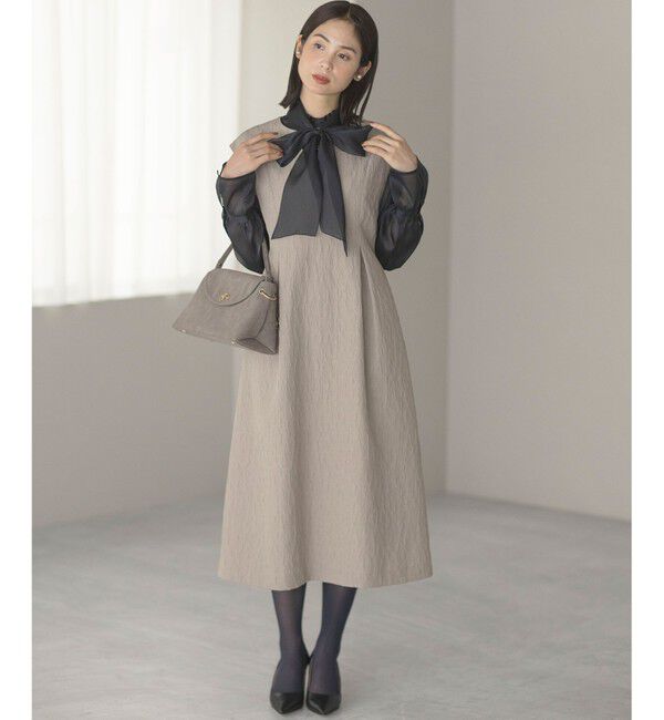 組曲「フラワーラメジャカード ジャンパースカート」|ジャンパースカート|