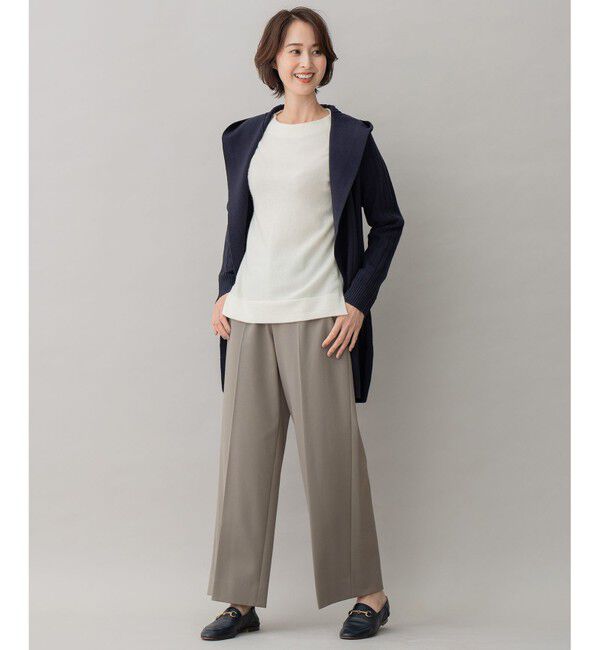 自由区「【裏起毛/撥水加工】TRギャバ ワイドクロップドパンツ」|その他|