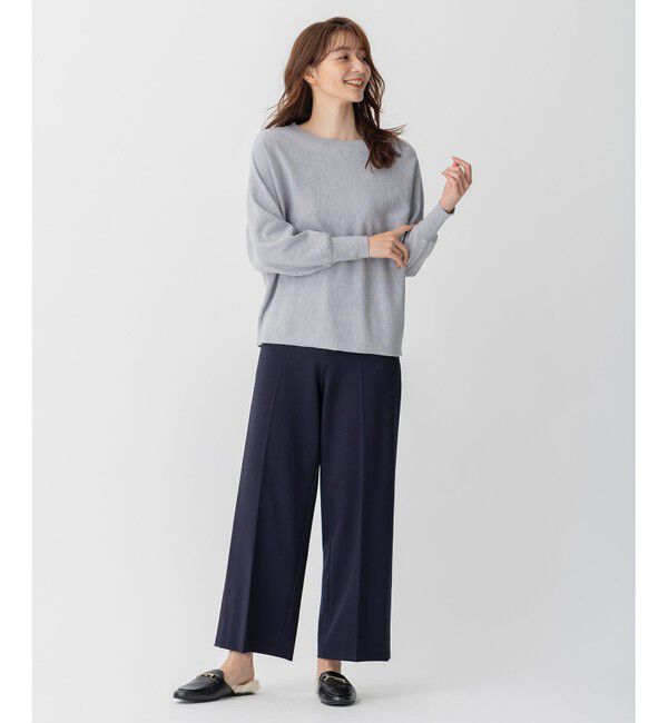 自由区「【裏起毛/撥水加工】TRギャバ ワイドクロップドパンツ」|その他|