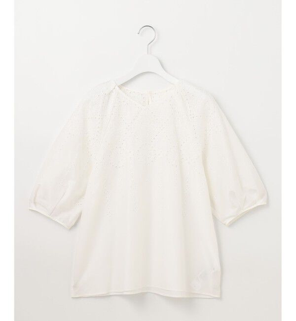 自由区「【カタログ掲載・洗える】エンブロイダリーローン ブラウス」|シャツ・ブラウス|