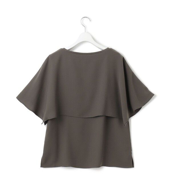 23区「【洗える/好評につき新色追加】ストレッチジョーゼットリブコンビ レイヤー カットソー」|Tシャツ・カットソー|