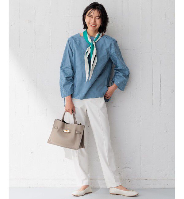 23区「【Oggi4月号掲載/洗える】CANCLINI デザインスリーブ ブラウス」|シャツ・ブラウス|