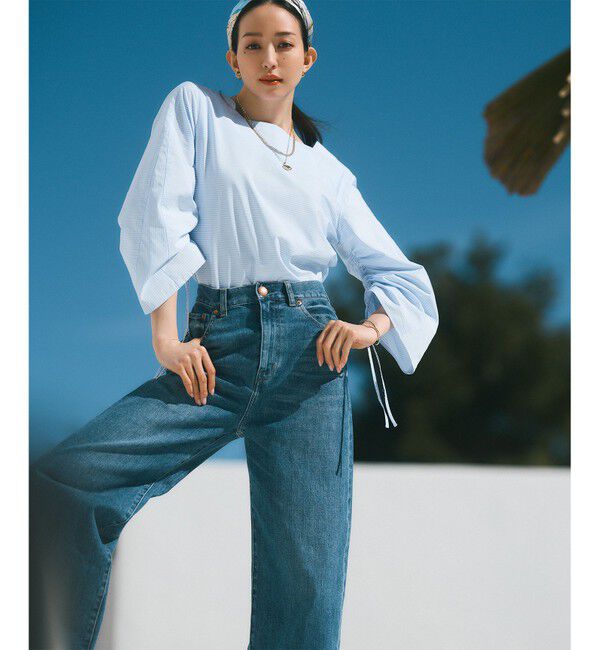 23区「【Oggi4月号掲載/洗える】CANCLINI デザインスリーブ ブラウス」|シャツ・ブラウス|