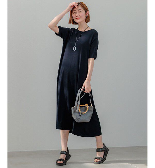 23区「【洗える】レーヨンポリエステルストレッチ フレア ワンピース」|ワンピース|