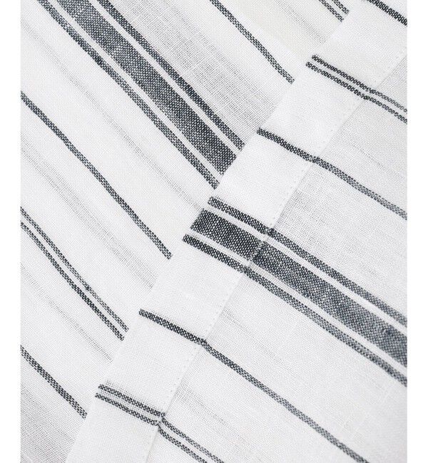 23区「【洗える】LIBECO ベルト付き ブラウス」|シャツ・ブラウス|