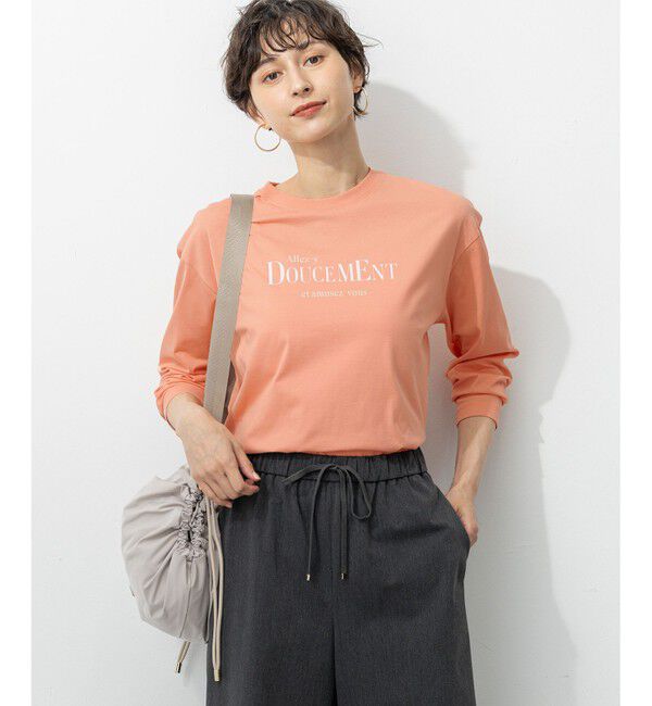 23区「【洗える】ロゴプリント コットン Tシャツ」|Tシャツ・カットソー|ﾗｲﾄｵﾚﾝ