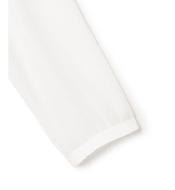 23区「【洗える】シルキーデシン バーアクセント ブラウス」|Tシャツ・カットソー|