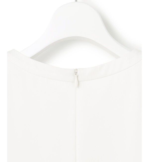 23区「【洗える】シルキーデシン バーアクセント ブラウス」|Tシャツ・カットソー|