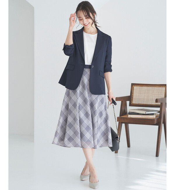 any SiS「【洗える】ツートーンシアーチェック スカート」|スカート|