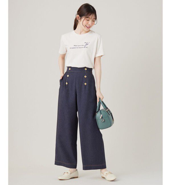 ANY SIS「ロゴ刺繍 Tシャツ」|Tシャツ・カットソー|